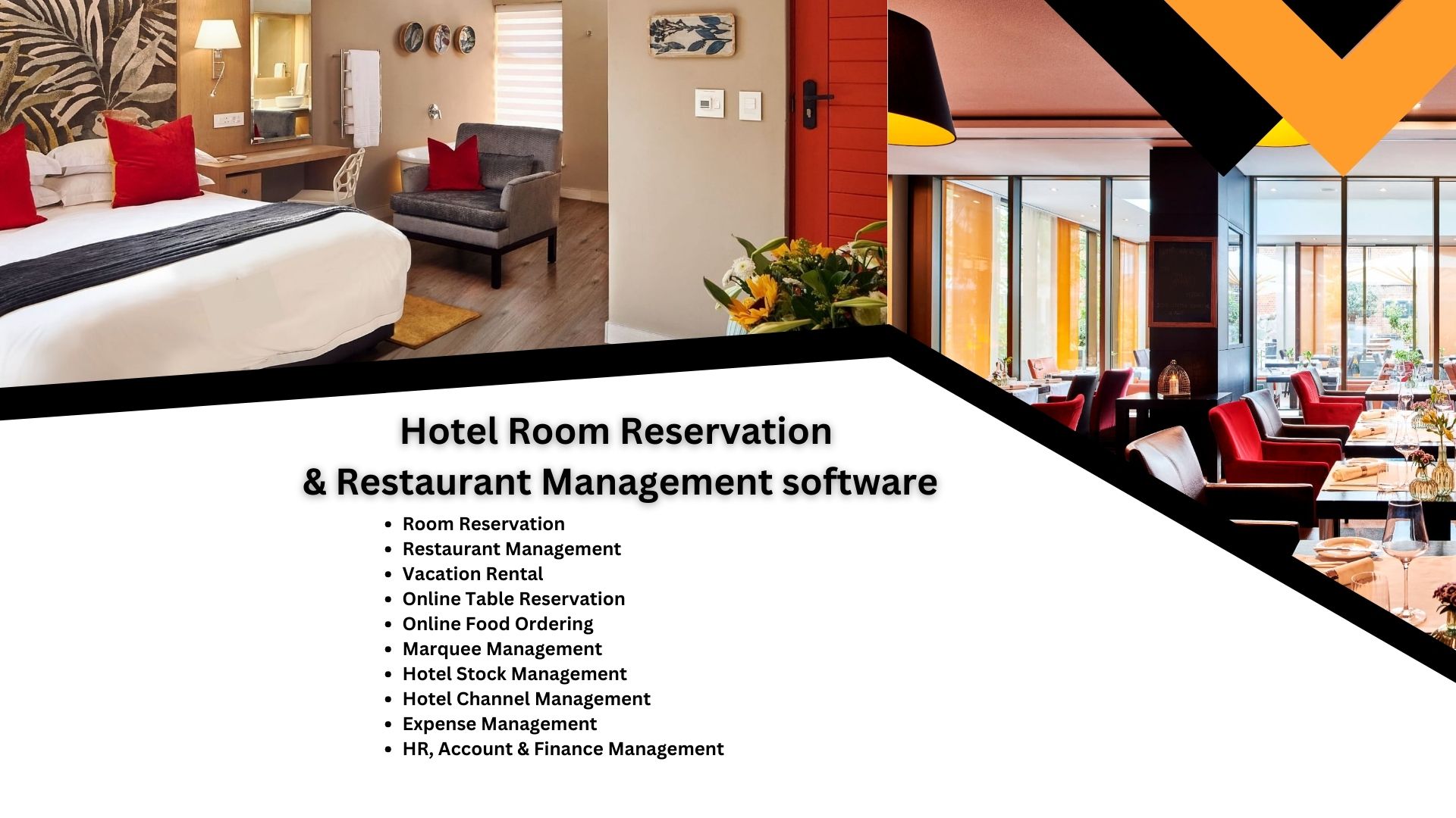 hotel Room Reservation & restaurant management software